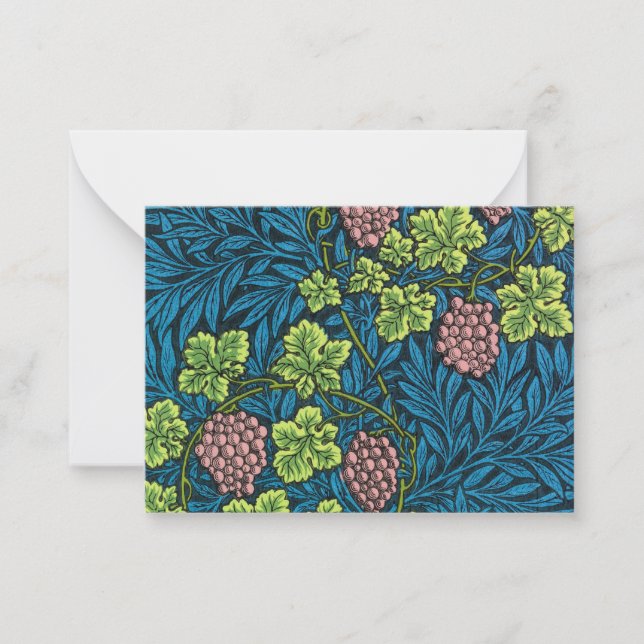 Carte De Correspondance La vigne de William Morris (Devant)