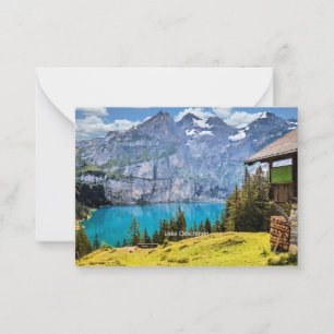 Carte De Correspondance Lac Oeschinen, Suisse