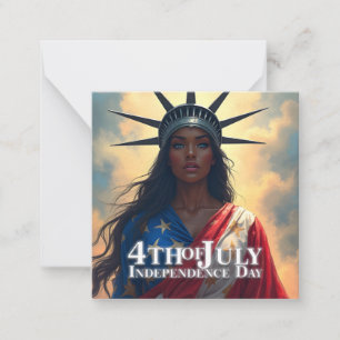 Carte De Correspondance Lady Liberty réinventée - Un nouveau visage de la 