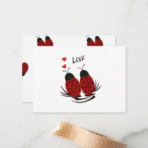 Carte De Correspondance Ladybugs