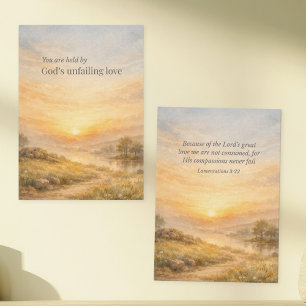 Carte De Correspondance L'amour inaltérable de Dieu Encouragement chrétien