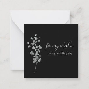 Carte De Correspondance Laque Noire Pour Mon Cadeau Mère
