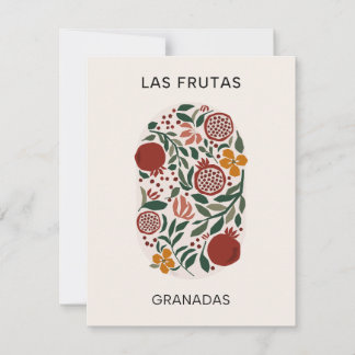 Carte De Correspondance Las Frutas : Granadas - Marché aux grenades