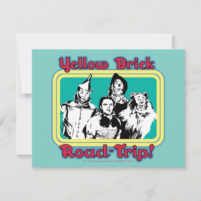 Carte De Correspondance L'Assistant D'Oz™ | Route en brique jaune! (Devant)