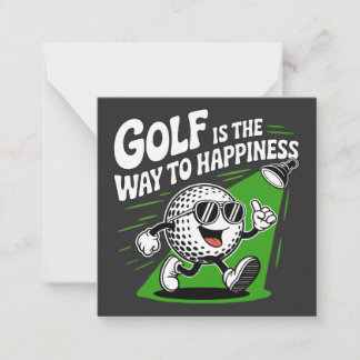 Carte De Correspondance Le golf est le chemin du bonheur