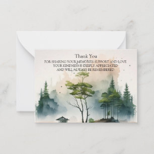 Carte De Correspondance Le Merci forestier