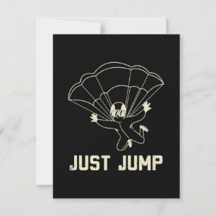 Carte De Correspondance Le parachutisme juste sauter