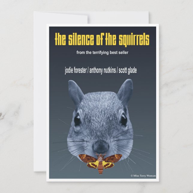 Carte De Correspondance Le silence des écureuils - une parodie (Devant)