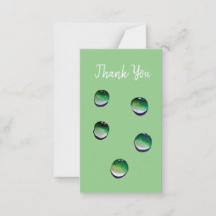 Carte De Correspondance L'eau verte goutte de l'eau