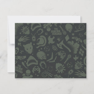 Carte De Correspondance L'équipe du suicide   Motif d'icône de caractère