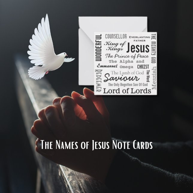Carte De Correspondance Les noms de Jésus (The Names of Jesus Note Card)