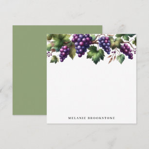 Carte De Correspondance Les raisins sur la vigne sur mesure