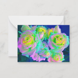 Carte De Correspondance Les roses perle iridescentes