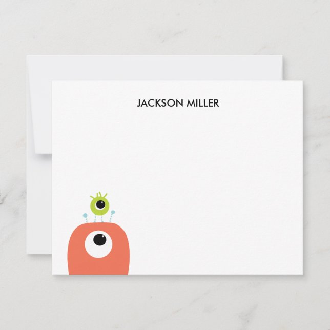 Carte De Correspondance Les yeux sur vous | Papeterie personnalisée A2 (Devant)