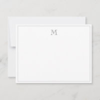 Lettre initiale de bordure grise vintage classique