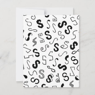 Carte De Correspondance Lettre S motif