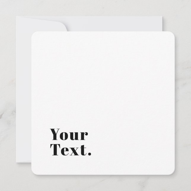 Carte De Correspondance Lettres Rétro Modernes Élégantes | Noir Modifiable (Devant)