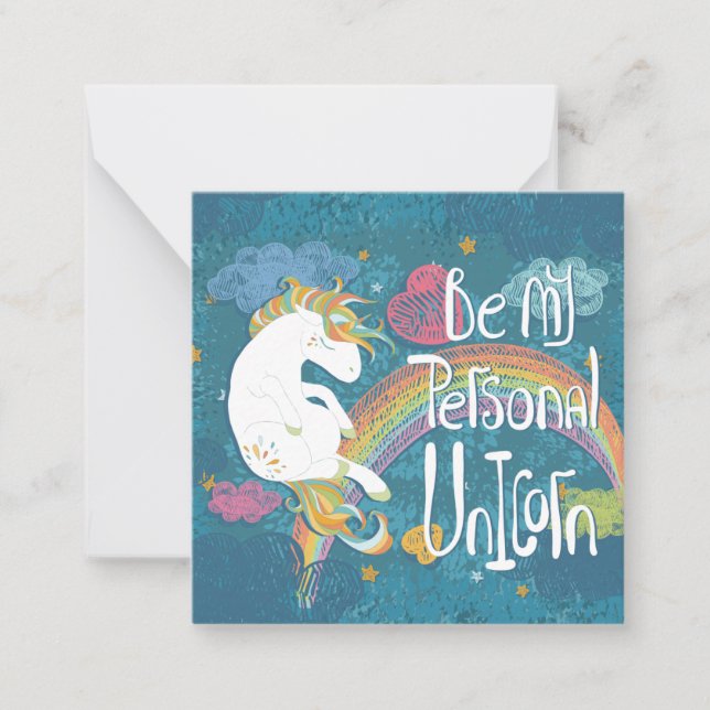 Carte De Correspondance Licorne (Devant)