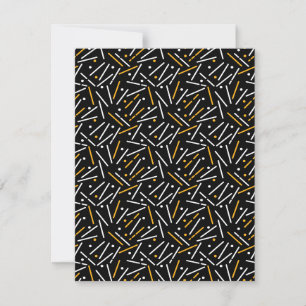 Carte De Correspondance Lignes Motif 4