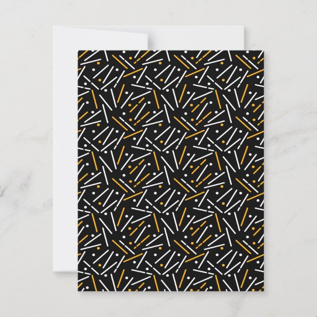 Carte De Correspondance Lignes Motif 4 (Devant)