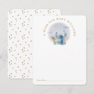 Carte De Correspondance Lilo et Stitch sur la Lune - Baby shower