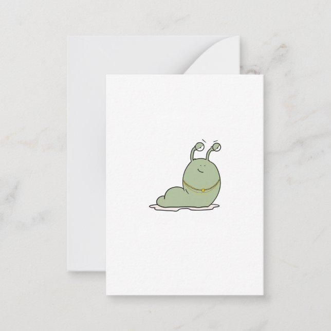 Carte De Correspondance Limace, thème, thème de bug (Devant)