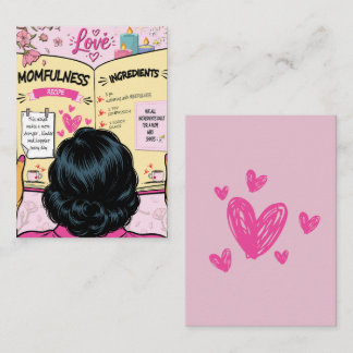 Carte De Correspondance Livre de recettes de pleine conscience pour maman 
