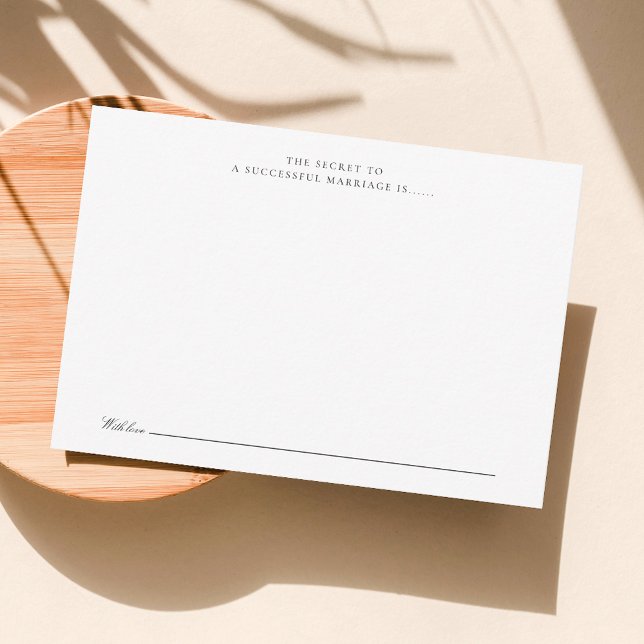Carte De Correspondance Livre d'invité moderne et élégant (Elegant Guest Book Note Card)