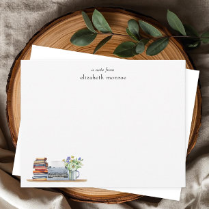 Carte De Correspondance Livres floraux vintage et personnalisation de mach