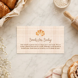 Carte De Correspondance Livres pour bébé Bun in the Oven Croissant Girl
