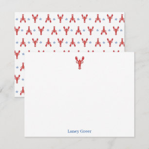 Carte De Correspondance Lobster Bake Lobster Roll Classic Coastal