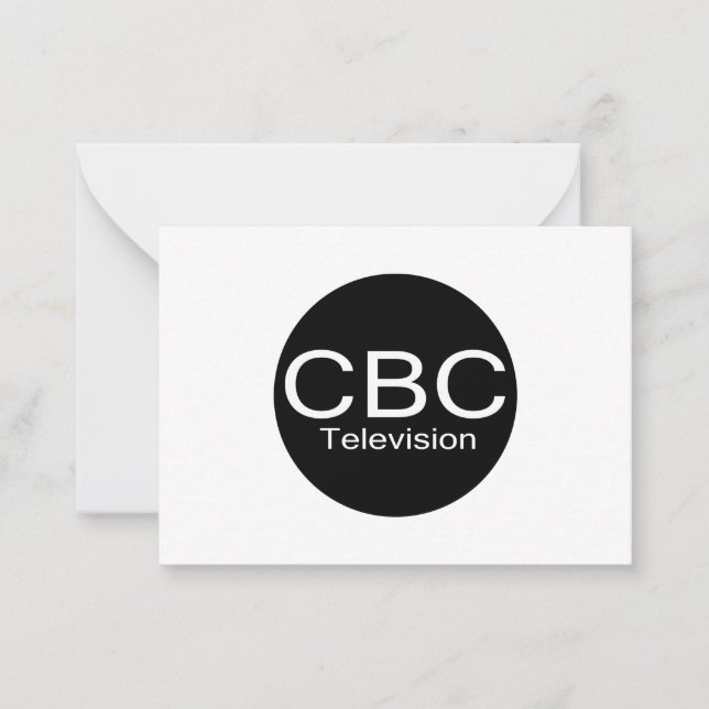 Carte De Correspondance Logo de CBC TV Alt (Devant)