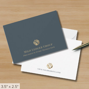 Carte De Correspondance Logo de luxe minimaliste simple