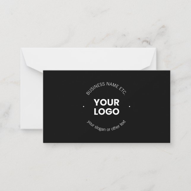 Carte De Correspondance Logo de votre entreprise et texte modifiable | Noi (Devant)