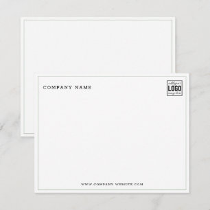Carte De Correspondance Logo d'entreprise minimaliste Nom de l'entreprise 