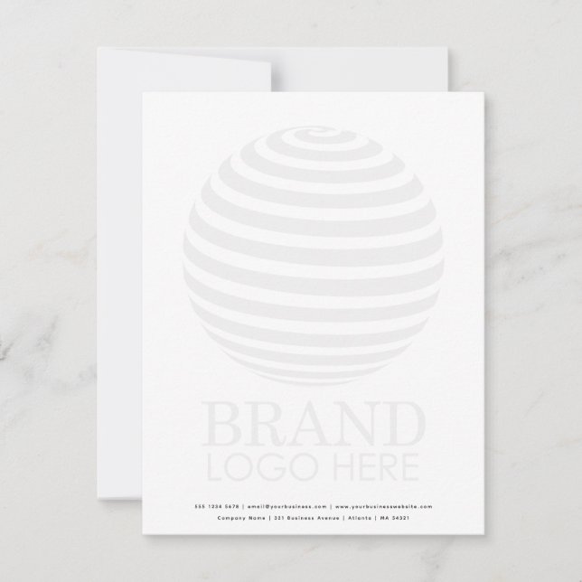 Carte De Correspondance Logo d'entreprise moderne défraîchi Professionnel (Devant)
