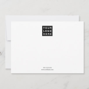 Carte De Correspondance Logo d'entreprise   Note blanche professionnelle m