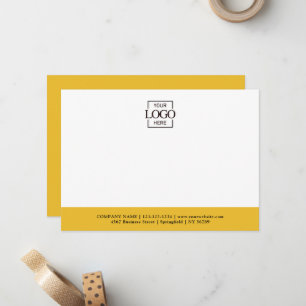 Carte De Correspondance Logo d'entreprise personnalisé moderne et plat