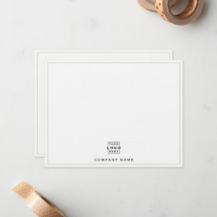 Carte De Correspondance Logo d'entreprise personnalisé Nom de l'entreprise