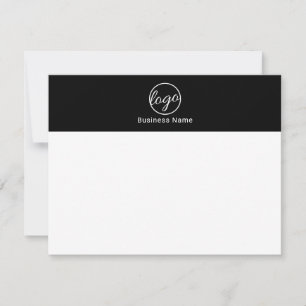 Carte De Correspondance Logo d'entreprise simple de marque personnalisée n