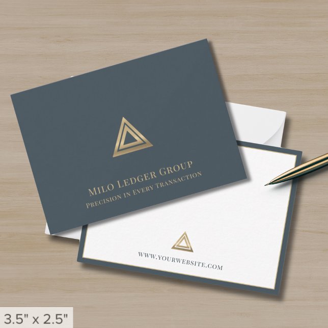 Carte De Correspondance Logo Gold professionnel (Créateur téléchargé)