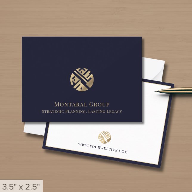 Carte De Correspondance Logo Gold professionnel élégant (Créateur téléchargé)