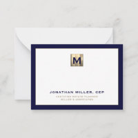 Logo initial de luxe Gold Marine
