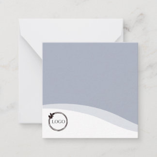 Carte De Correspondance Logo personnalisé bleu clair