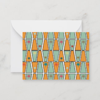 Carte De Correspondance Losanges avec explosions stellaires