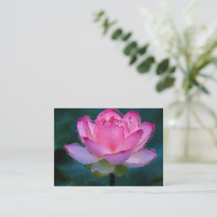 Carte De Correspondance Lotus rose