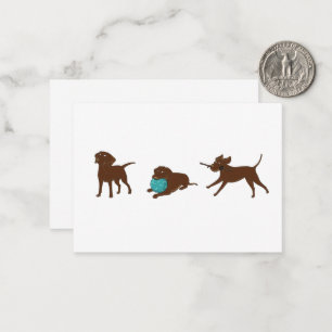 Carte De Correspondance lr chocolate lab bande dessinée