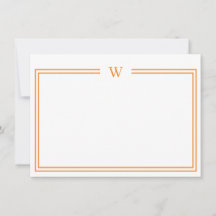 Luxe Initial Papier à lettres personnel jaune