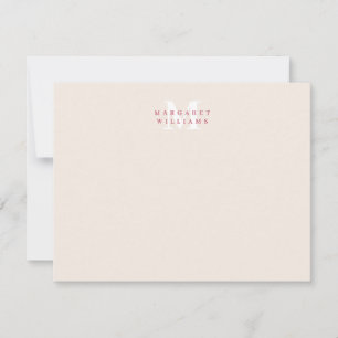 Carte De Correspondance Magenta Tendance Simple Moderne Minimaliste