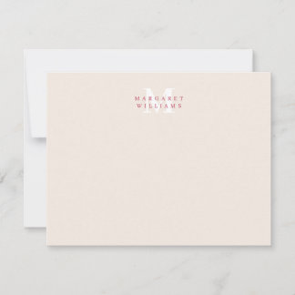 Carte De Correspondance Magenta tendance Simple moderne minimaliste simple